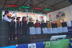 Zespół Dąbie na 7 Folkloriadzie Jurajskiej, Żarki Letnisko 2014.. Powiększ zdjęcie.